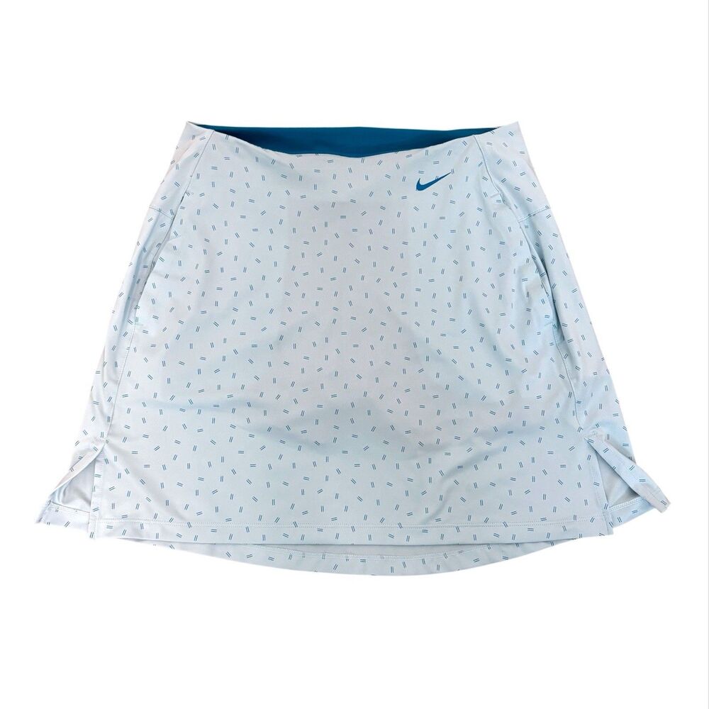 Nike Golf Skort Dri-FIT UV Victory Printed 17" Skirt Small Preppy Modest Flawed